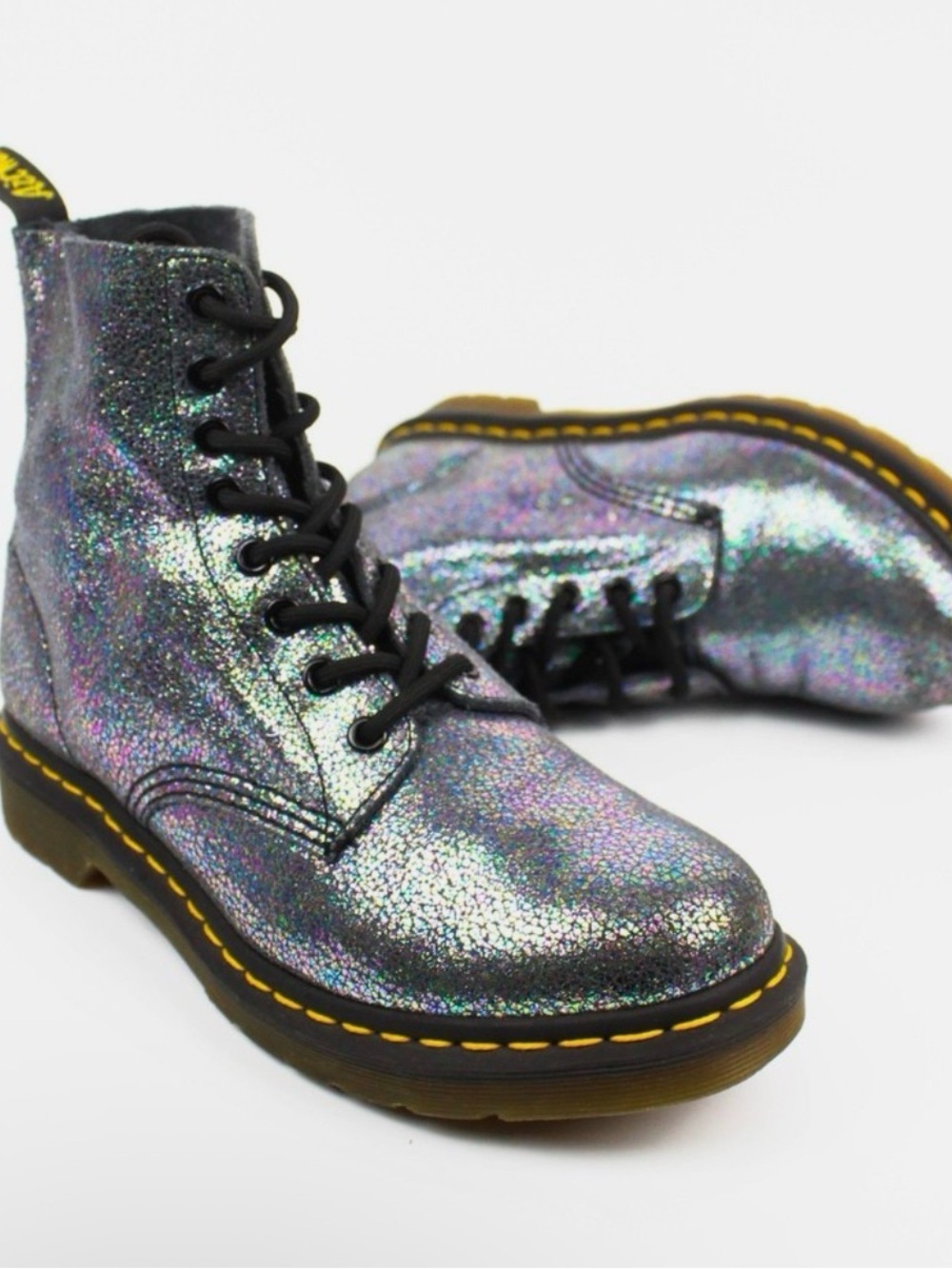 Doc Martens Iridescent Crackle Boots